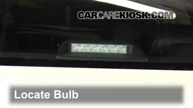 2013 Nissan Maxima SV 3.5L V6 Luces Luz de freno central (reemplazar foco)